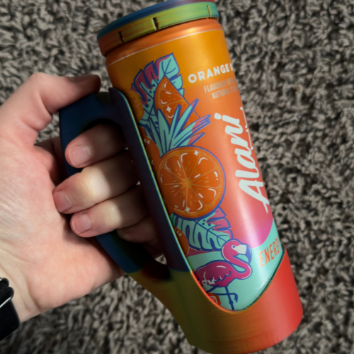 3D Printed Drink Holder & Lid for 12oz Skinny Cans