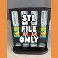 4 Slot Liquid IV Mix Packet Organizer- STL FILE ONLY