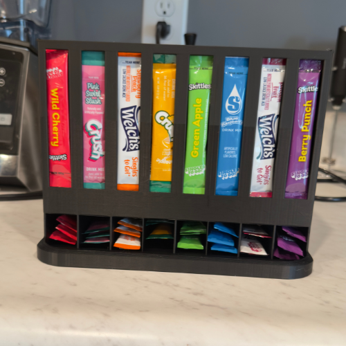 8 Slot Drink Mix Packet Organizer-STL FILE ONLY