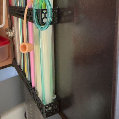 3D Printed Straw Organizer – Cabinet Drawer Mount