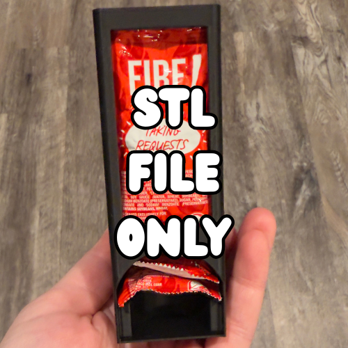 3D Printed Taco Bell Hot Sauce Packet Holder-STL FILE ONLY