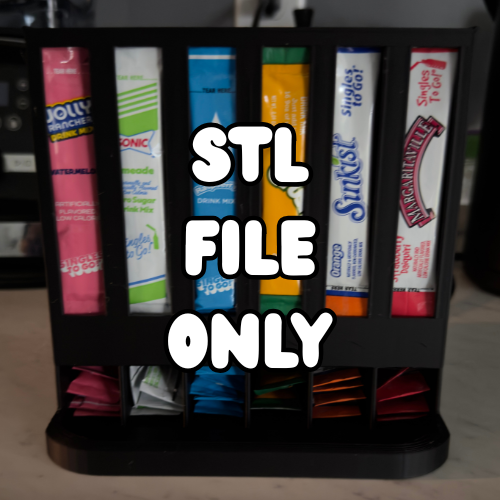 6 Slot Drink Mix Packet Organizer-STL FILE ONLY