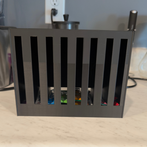 8 Slot Drink Mix Packet Organizer-Removable Lid