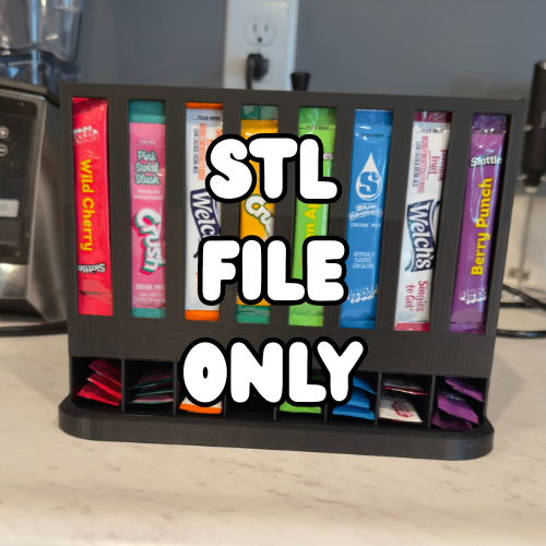 8 Slot Drink Mix Packet Organizer-STL FILE ONLY