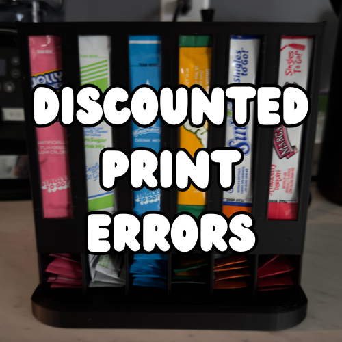 6 Slot Drink Mix Packet Organizer- PRINT ERRORS