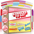 Singles To Go! 120ct Bulk Variety Pack - 20 Different Flavors from Skittles, Sonic, Sunkist, Starburst and More of Your Favorites - Sugar Free Drink Mix Packets