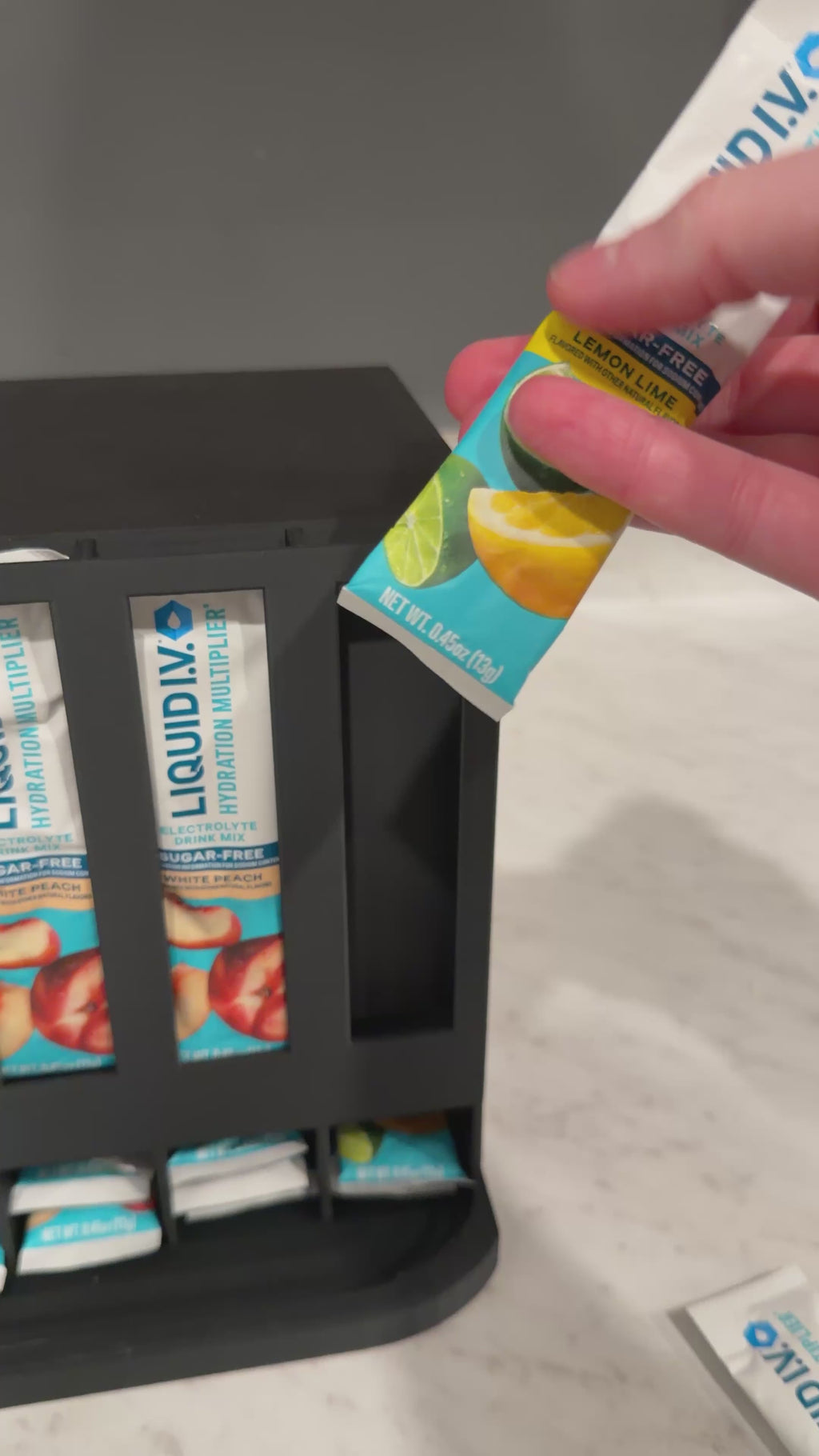 4 Slot Liquid IV Mix Packet Organizer- STL FILE ONLY