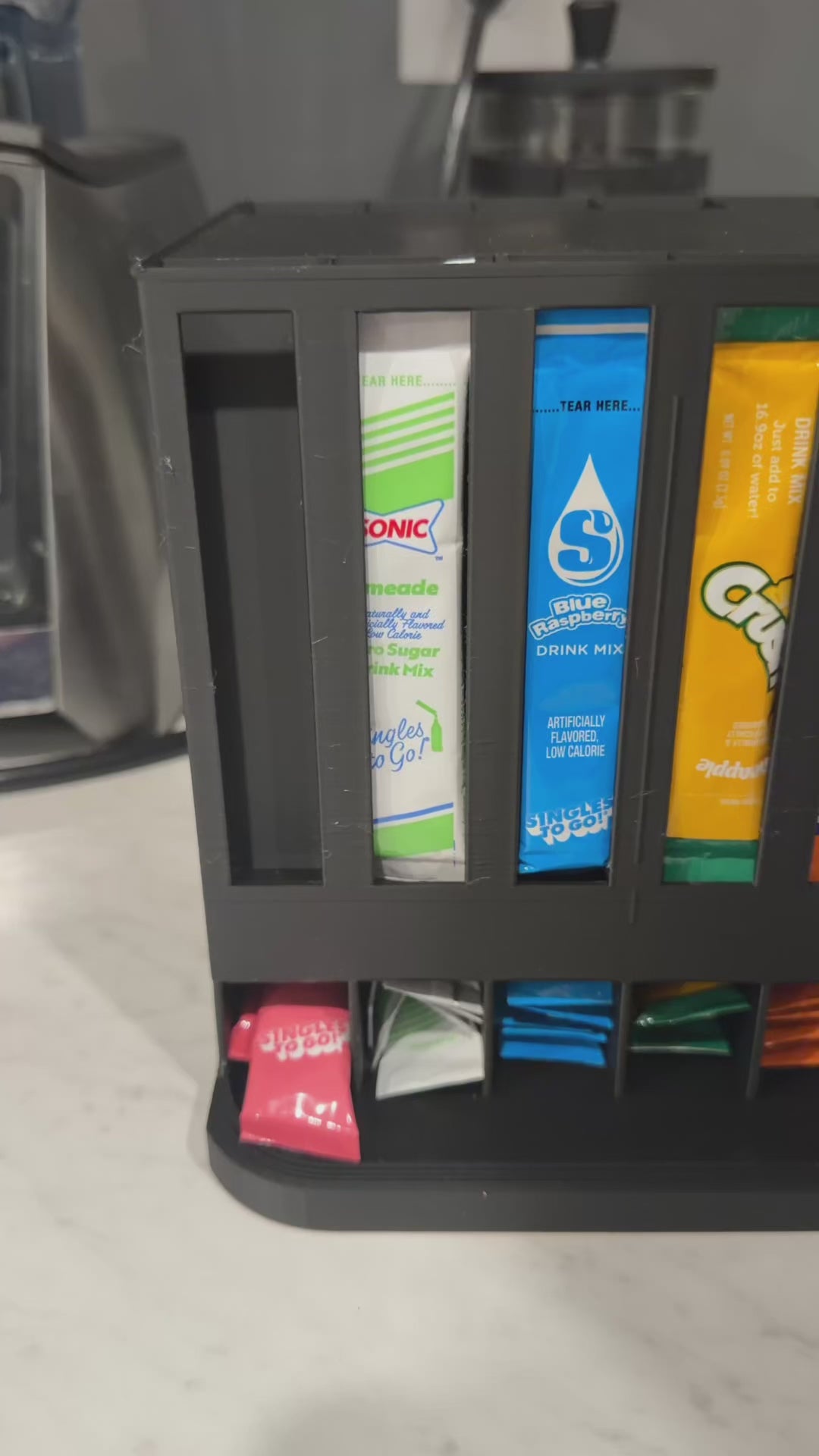 6 Slot Drink Mix Packet Organizer- PRINT ERRORS