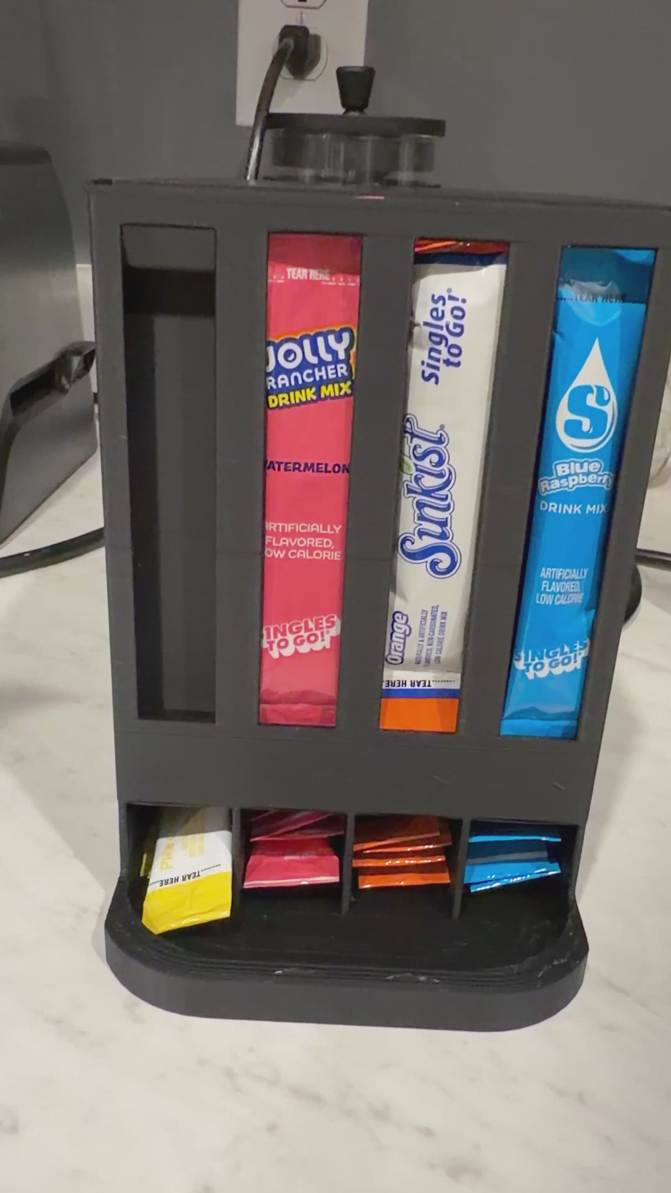 4 Slot Drink Mix Packet Organizer